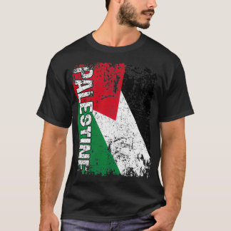 パレスチナ国旗ヴィンテージパレスチナ Tシャツ