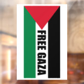 パレスチナ国旗救、ガジアジ、無料ガザ ウィンドウサイン (シート2)