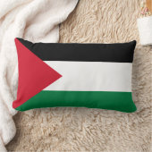 パレスチナ国旗枕 ランバークッション (ブランケット)