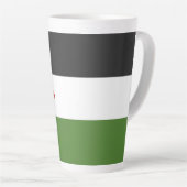 パレスチナ国旗 カフェラテマグ (右アングル)