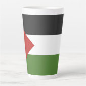 パレスチナ国旗 カフェラテマグ (正面)