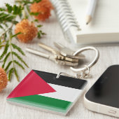 パレスチナ国旗 キーホルダー (正面右)