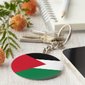 パレスチナ国旗 キーホルダー (側面)