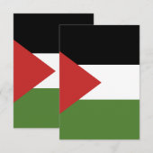 パレスチナ国旗 サンキューカード (正面/裏面)