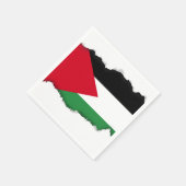 パレスチナ国旗 スタンダードカクテルナプキン (角)