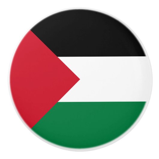パレスチナ国旗 セラミックノブ (正面)