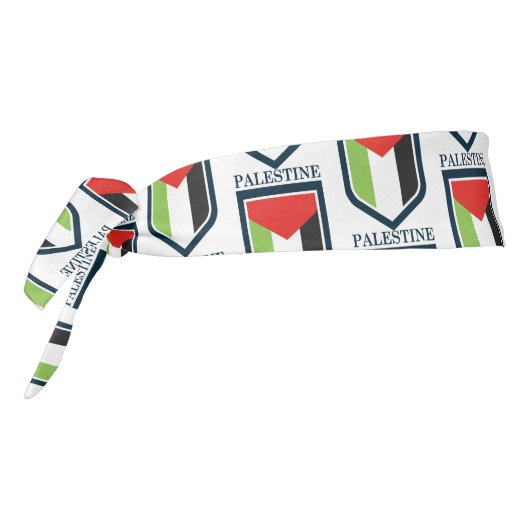 パレスチナ国旗 タイヘッドバンド (回転270)