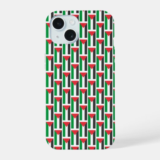 パレスチナ国旗 パレスチナ自由 カスタマイズ iPhone 15ケース (裏面)