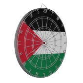 パレスチナ国旗（パレスチナ） ダーツボード (正面左)