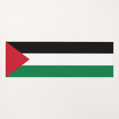 パレスチナ国旗(パレスチナ) ヨガマット (正面(横))