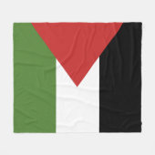 パレスチナ国旗 フリースブランケット (正面(横))