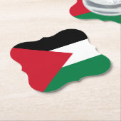 パレスチナ国旗 ペーパーコースター (アングル)