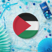 パレスチナ国旗 ペーパープレート (パーティー)