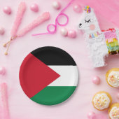パレスチナ国旗 ペーパープレート (パーティー)