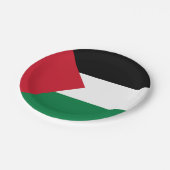 パレスチナ国旗 ペーパープレート (アングル)