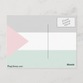 パレスチナ国旗 ポストカード (裏面)