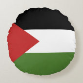 パレスチナ国旗 ラウンドクッション (正面)