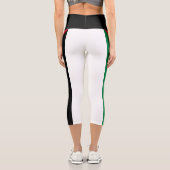 パレスチナ国旗（平和）ヨガパンツ カプリレギンス (裏面)