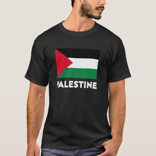 パレスチナ国旗 Tシャツ (正面)