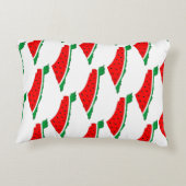 パレスチナ地図スイカの自由の象徴 アクセントクッション (裏面)