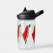 パレスチナ地図スイカの自由の象徴 ウォーターボトル (左面)