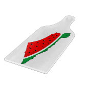パレスチナ地図スイカの自由の象徴 カッティングボード (角)