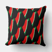 パレスチナ地図スイカの自由の象徴 クッション (正面)