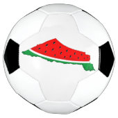 パレスチナ地図スイカの自由の象徴 サッカーボール (回転)