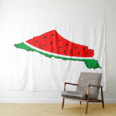 パレスチナ地図スイカの自由の象徴 タペストリー (インサイチュ(横))