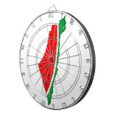 パレスチナ地図スイカの自由の象徴 ダーツボード (正面右)