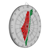 パレスチナ地図スイカの自由の象徴 ダーツボード (正面左)