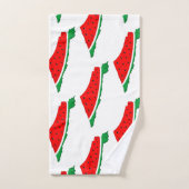 パレスチナ地図スイカの自由の象徴 バスタオルセット (ハンドタオル)