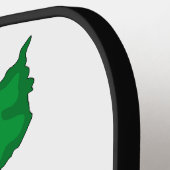 パレスチナ地図スイカの自由の象徴 ピックルボールラケット (左詳細)