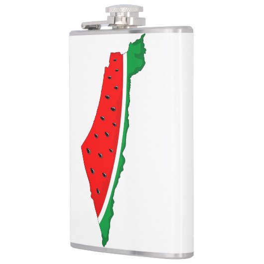 パレスチナ地図スイカの自由の象徴 フラスク (左)