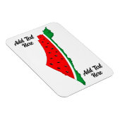 パレスチナ地図スイカの自由の象徴 マグネット (右側)