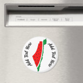 パレスチナ地図スイカの自由の象徴 マグネット (インサイチュ (食洗機))