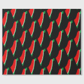 パレスチナ地図スイカの自由の象徴 ラッピングペーパー (フラット)