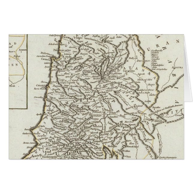 パレスチナ地図 (正面横)