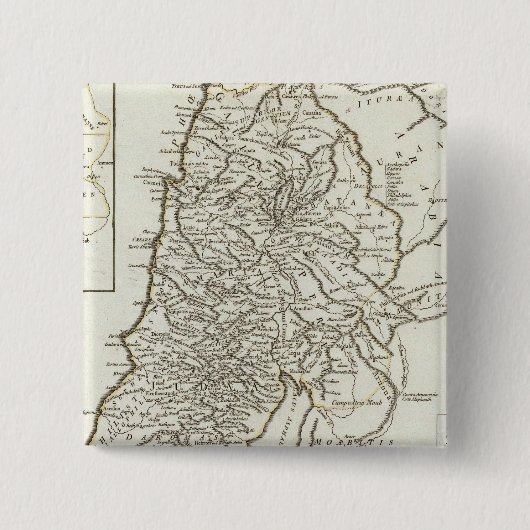 パレスチナ地図 缶バッジ (正面)