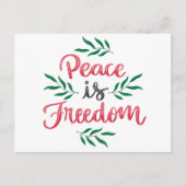 パレスチナ平和は自由 シーズンポストカード (正面)