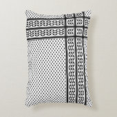 パレスチナ抵抗パターンのケフィエ記号 アクセントクッション (正面(垂直))