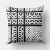 パレスチナ抵抗パターンのケフィエ記号 クッション (裏面)