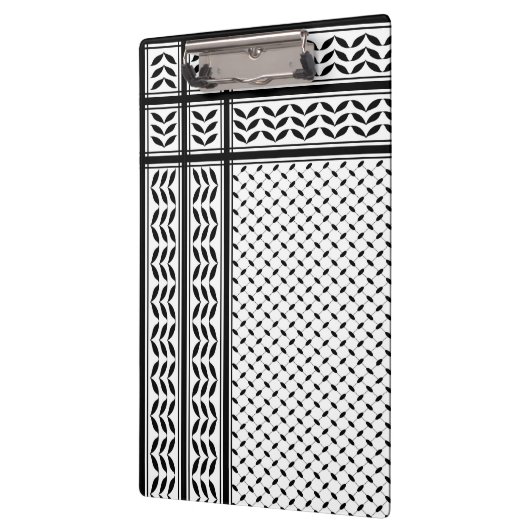 パレスチナ抵抗パターンのケフィエ記号 クリップボード (左)