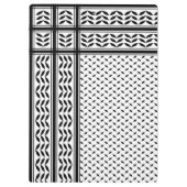 パレスチナ抵抗パターンのケフィエ記号 クリップボード (裏面)