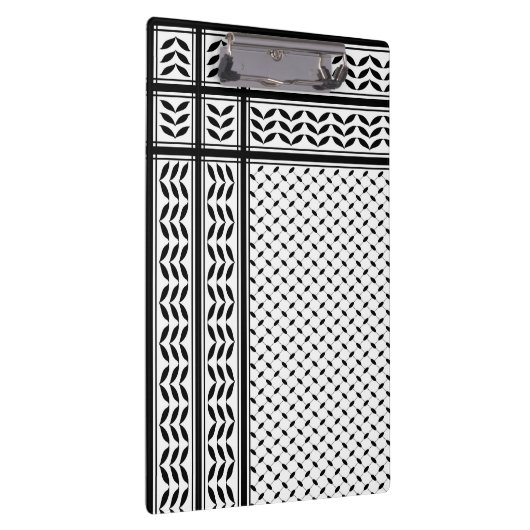 パレスチナ抵抗パターンのケフィエ記号 クリップボード (右)