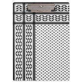 パレスチナ抵抗パターンのケフィエ記号 クリップボード (正面)