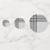 パレスチナ抵抗パターンのケフィエ記号 コンフェッティ (裏面)