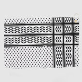 パレスチナ抵抗パターンのケフィエ記号 ゴルフタオル (横)