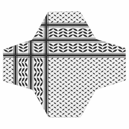 パレスチナ抵抗パターンのケフィエ記号 サッカーボール (フラット)