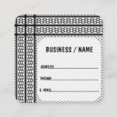 パレスチナ抵抗パターンのケフィエ記号 スクエア名刺 (正面)